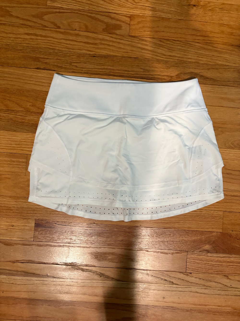 Athleta White Laser-Cut Tennis Skort - Picture 1 of 3